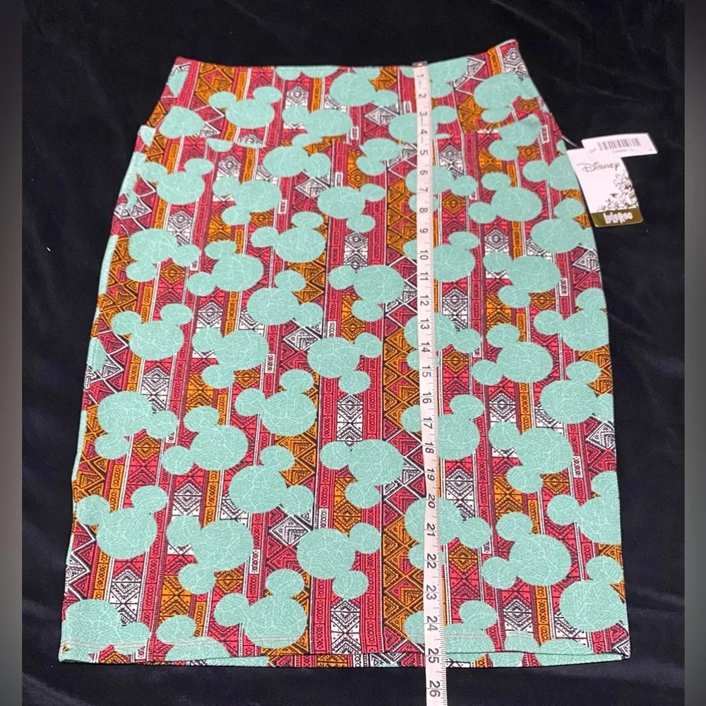 NWT Large Disney high waist stretchy fun skirt Measurements in pics knee length - Picture 7 of 11